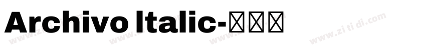 Archivo ltalic字体转换
